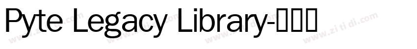 Pyte Legacy Library字体转换